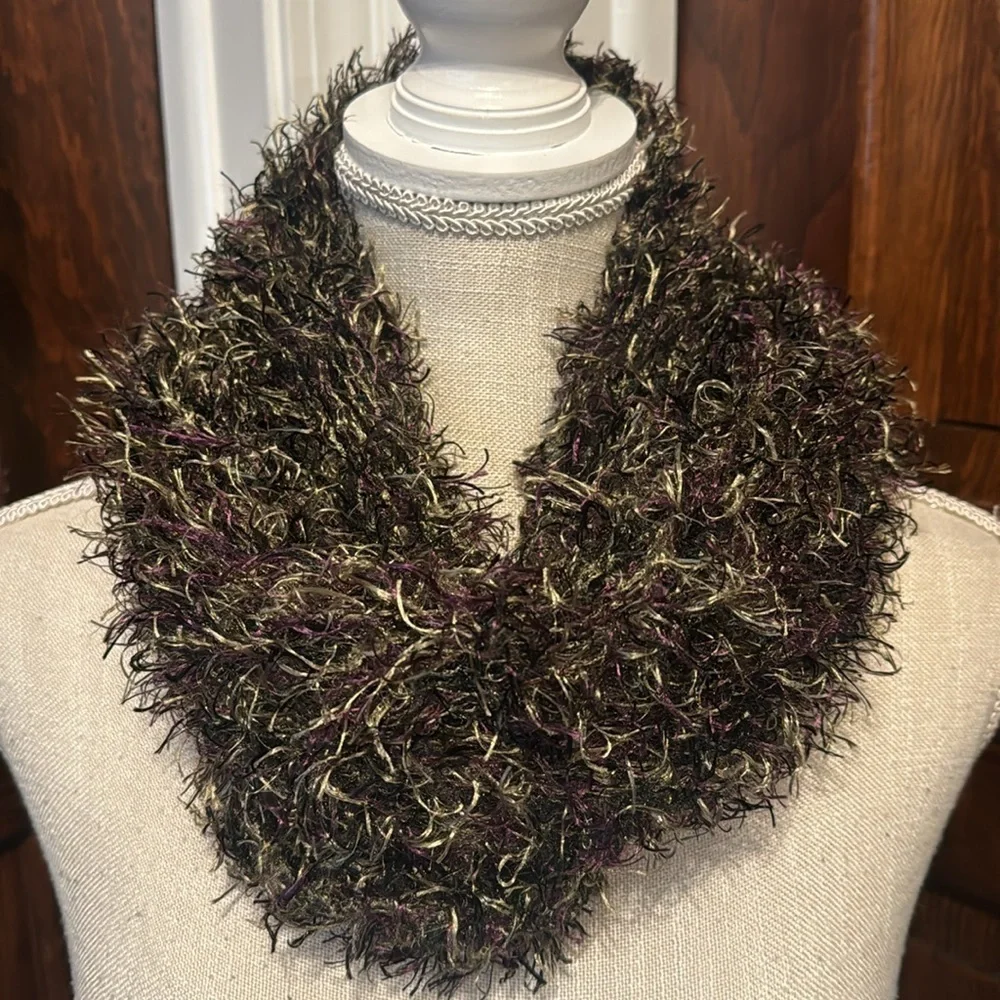 Multicolored FuzzyTube Scarf